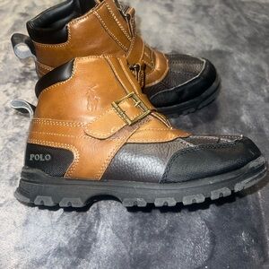 Polo by Ralph Lauren Black and Brown Leather Shoes